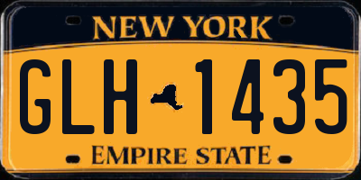 NY license plate GLH1435