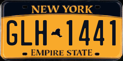 NY license plate GLH1441
