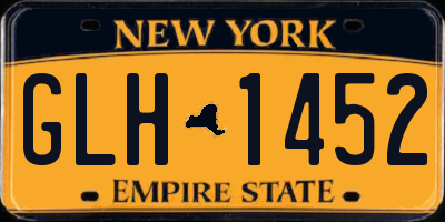 NY license plate GLH1452