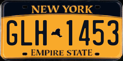 NY license plate GLH1453