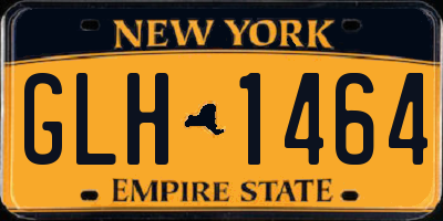 NY license plate GLH1464