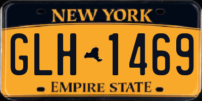 NY license plate GLH1469