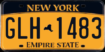 NY license plate GLH1483