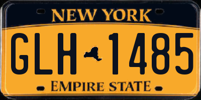 NY license plate GLH1485