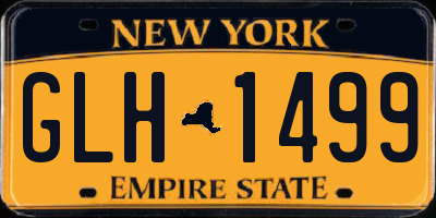 NY license plate GLH1499