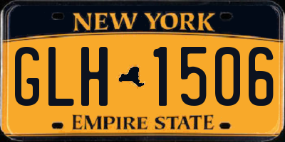 NY license plate GLH1506