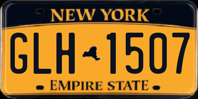 NY license plate GLH1507