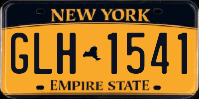 NY license plate GLH1541