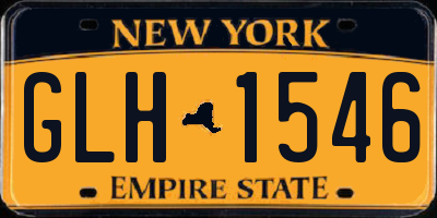 NY license plate GLH1546
