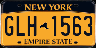 NY license plate GLH1563