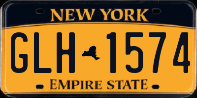 NY license plate GLH1574