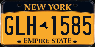 NY license plate GLH1585