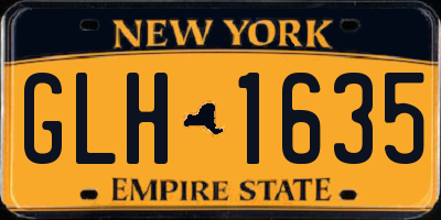 NY license plate GLH1635