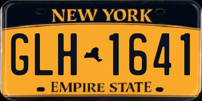 NY license plate GLH1641