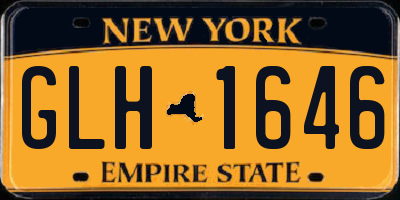 NY license plate GLH1646