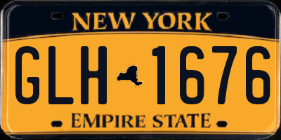 NY license plate GLH1676