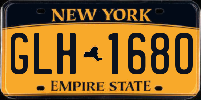 NY license plate GLH1680