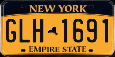 NY license plate GLH1691