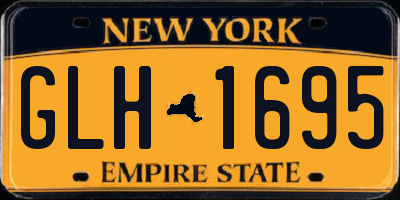 NY license plate GLH1695