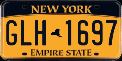NY license plate GLH1697