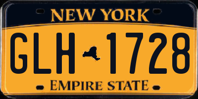 NY license plate GLH1728
