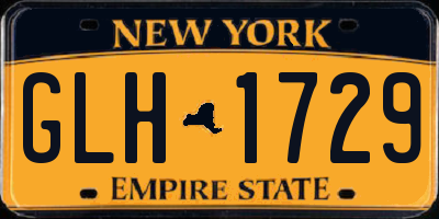 NY license plate GLH1729