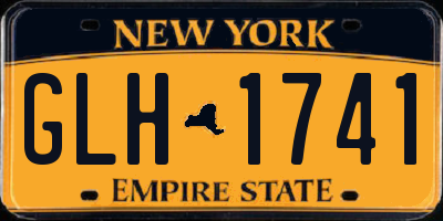 NY license plate GLH1741