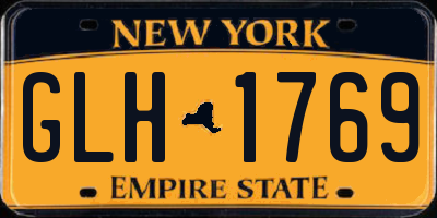 NY license plate GLH1769