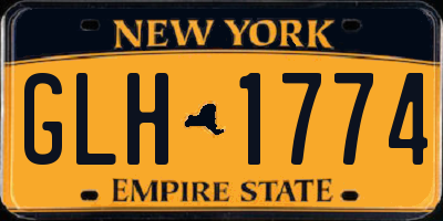 NY license plate GLH1774