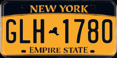 NY license plate GLH1780