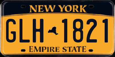 NY license plate GLH1821