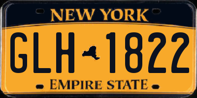 NY license plate GLH1822