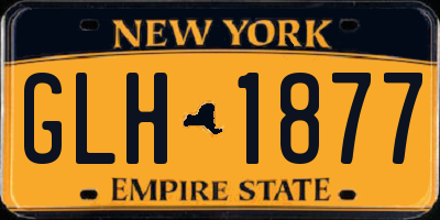 NY license plate GLH1877
