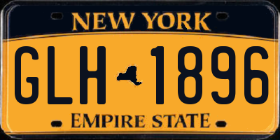 NY license plate GLH1896