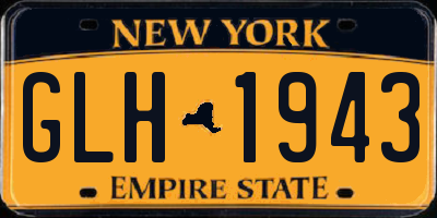 NY license plate GLH1943