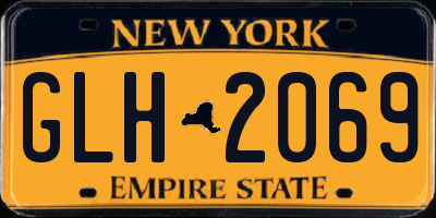 NY license plate GLH2069