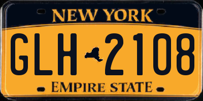 NY license plate GLH2108