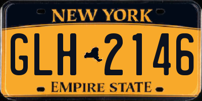 NY license plate GLH2146