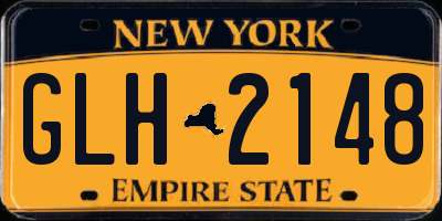 NY license plate GLH2148
