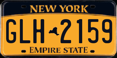 NY license plate GLH2159
