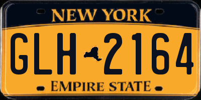 NY license plate GLH2164