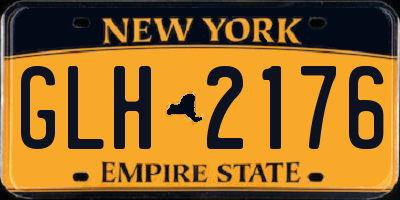NY license plate GLH2176