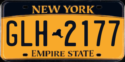 NY license plate GLH2177