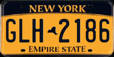 NY license plate GLH2186