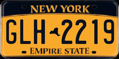 NY license plate GLH2219