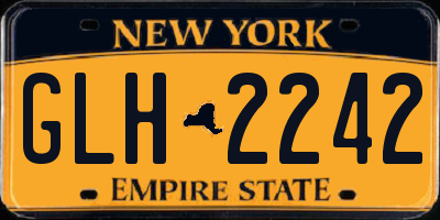 NY license plate GLH2242