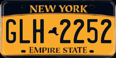 NY license plate GLH2252