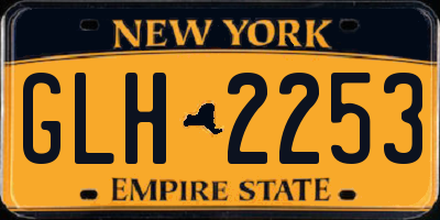 NY license plate GLH2253