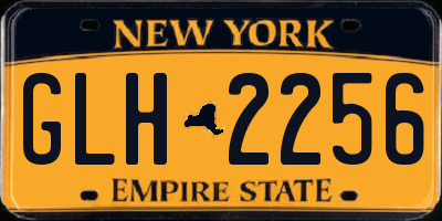 NY license plate GLH2256
