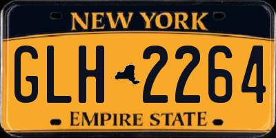 NY license plate GLH2264